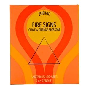 Fire Sign Scented Candle Clover & Orange NEW!